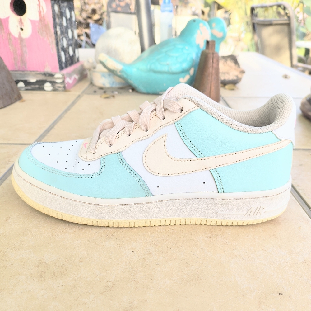 Nike Air Force 1 GS Emerald Rise Guava Ice Sneakers